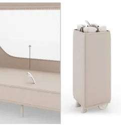 Kinderkraft LEODY UP сгъваема бебешка кошара BEIGE
