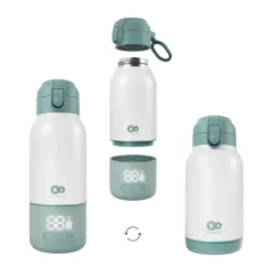 Термос за подгряване на мляко Kinderkraft GAJA 2в1 GREEN