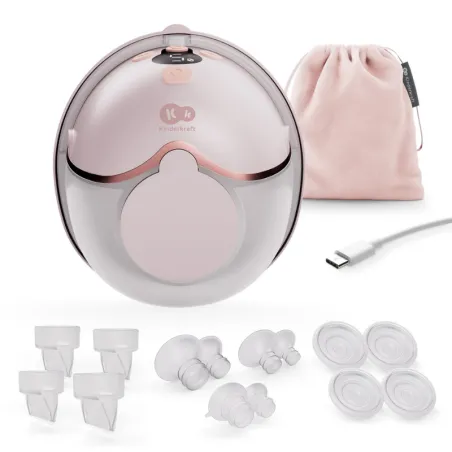 Kinderkraft MAMAFLOW единична електрическа помпа за кърма PINK
