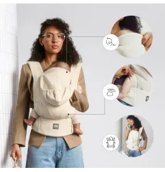 Kinderkraft ELARA ергономична раница BEIGE – снимка 7