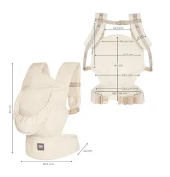 Kinderkraft ELARA ергономична раница BEIGE – снимка 12