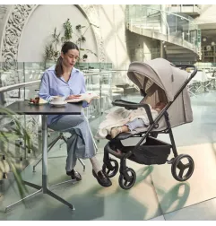 Kinderkraft TRIG 3 бебешка количка с табла STONE BEIGE