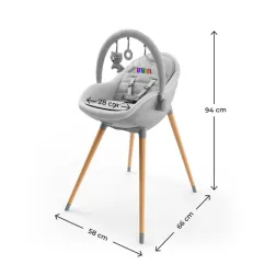 KinderKraft FINI UP столче за хранене GREY – снимка 6