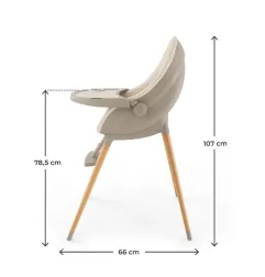 KinderKraft FINI UP столче за хранене BEIGE – снимка 3