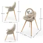 KinderKraft FINI UP столче за хранене BEIGE