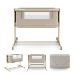 KinderKraft NESTEE GROW 2 бебешка кошара BEIGE