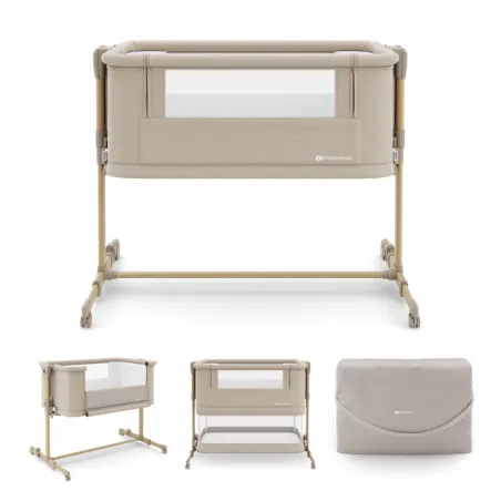 KinderKraft NESTEE GROW 2 бебешка кошара BEIGE