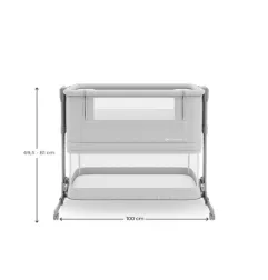 KinderKraft NESTEE GROW 2 бебешка кошара LIGHT GREY – снимка 3