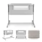 KinderKraft NESTEE GROW 2 бебешка кошара LIGHT GREY