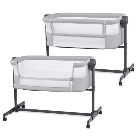 Бебешка кошара KinderKraft NESTEE UP 2, LIGHT GREY