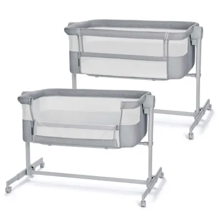 Бебешка кошара KinderKraft NESTEE UP 2, FULL GREY