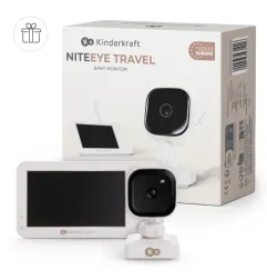 KinderKraft NITEEYE TRAVEL бебефон WHITE – снимка 7