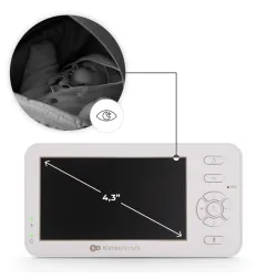 KinderKraft NITEEYE TRAVEL бебефон WHITE – снимка 10