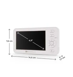 KinderKraft NITEEYE TRAVEL бебефон WHITE – снимка 29