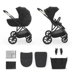 Комбинирана количка Kinderkraft Prime 3 2в1, BLACK