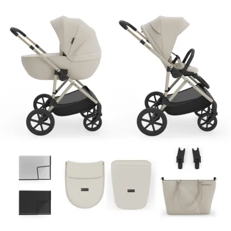 Комбинирана количка Kinderkraft Prime 3 2в1, BEIGE