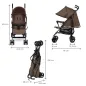 Лятна количка Kinderkraft TIK BROWN