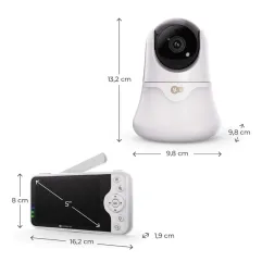 Бебефон с камера KinderKraft NITEEYE GLOW WHITE