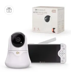 Бебефон с камера KinderKraft NITEEYE GLOW WHITE – снимка 3