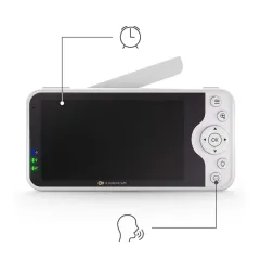 Бебефон с камера KinderKraft NITEEYE GLOW WHITE – снимка 5