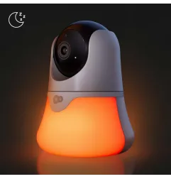 Бебефон с камера KinderKraft NITEEYE GLOW WHITE – снимка 8